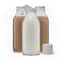 JoyJolt® Reusable Glass Milk Bottle Set with Lid & Pourer